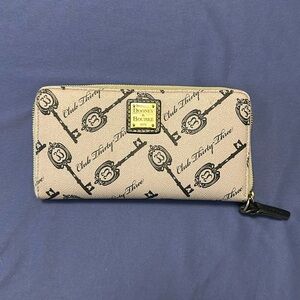 Club 33 Keys Collection Dooney & Bourne Wallet Disney Checkbook Size